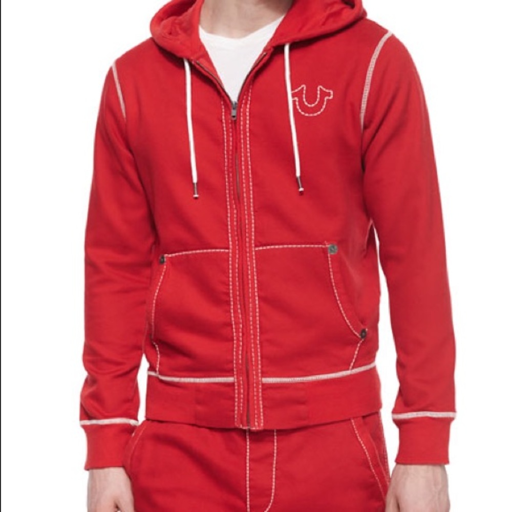 True Religion Men's Big T Stitch Hoodie
